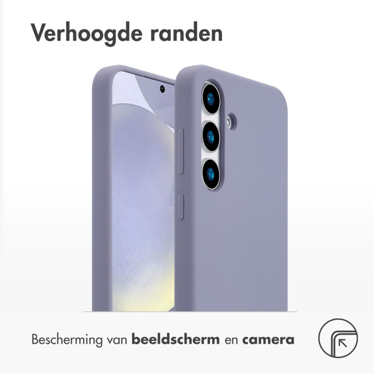 Accezz Liquid Silicone Backcover met MagSafe Samsung Galaxy S25 Plus - Lavender Gray - Afbeelding 8
