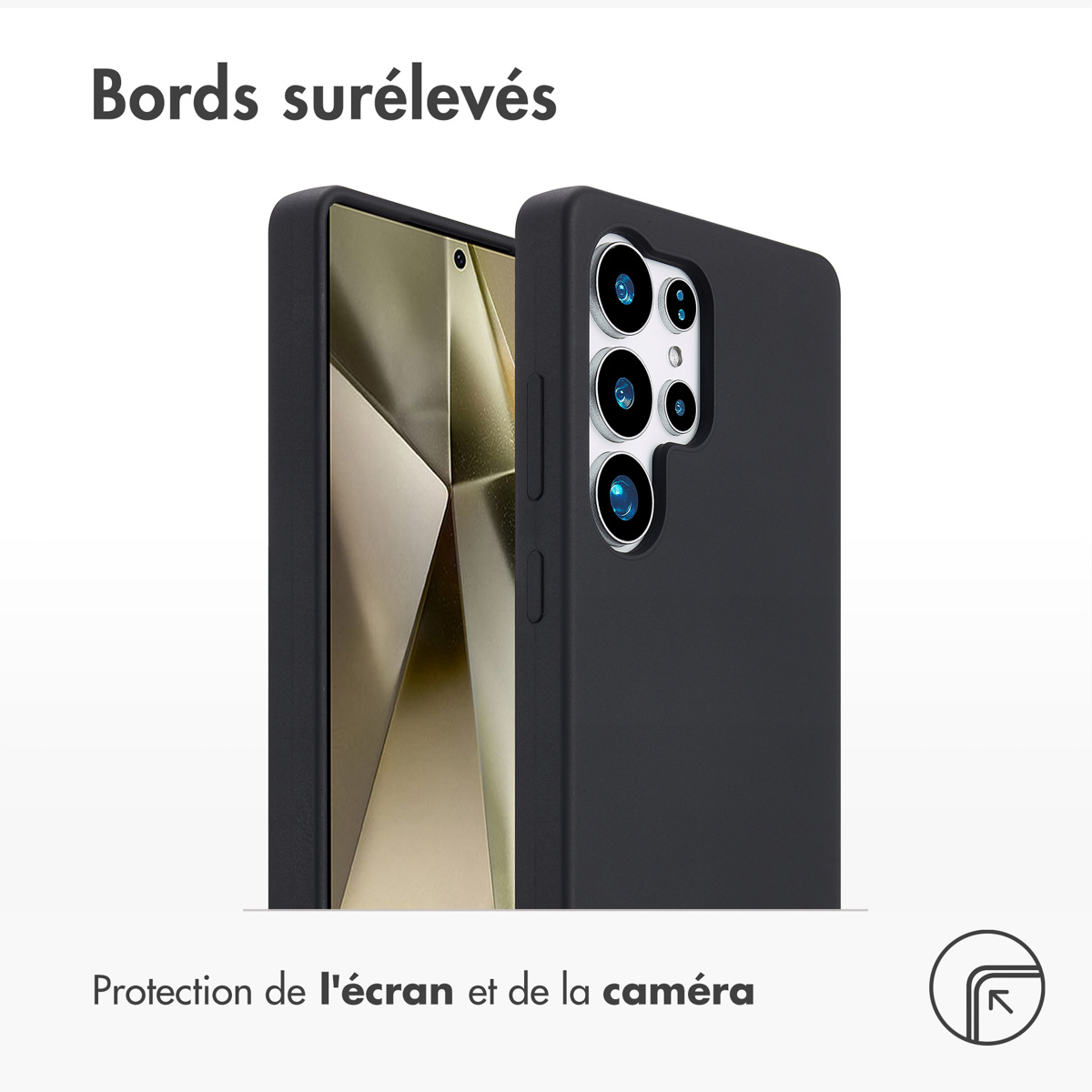 Accezz Liquid Silicone Backcover met MagSafe Samsung Galaxy S25 Ultra - Zwart - Afbeelding 5