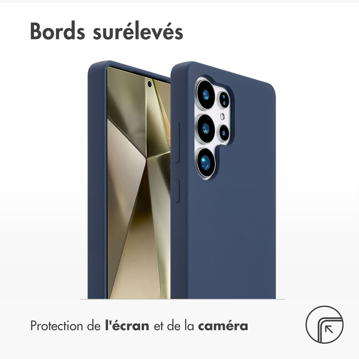 Accezz Liquid Silicone Backcover met MagSafe Samsung Galaxy S25 Ultra - Donkerblauw - Afbeelding 5