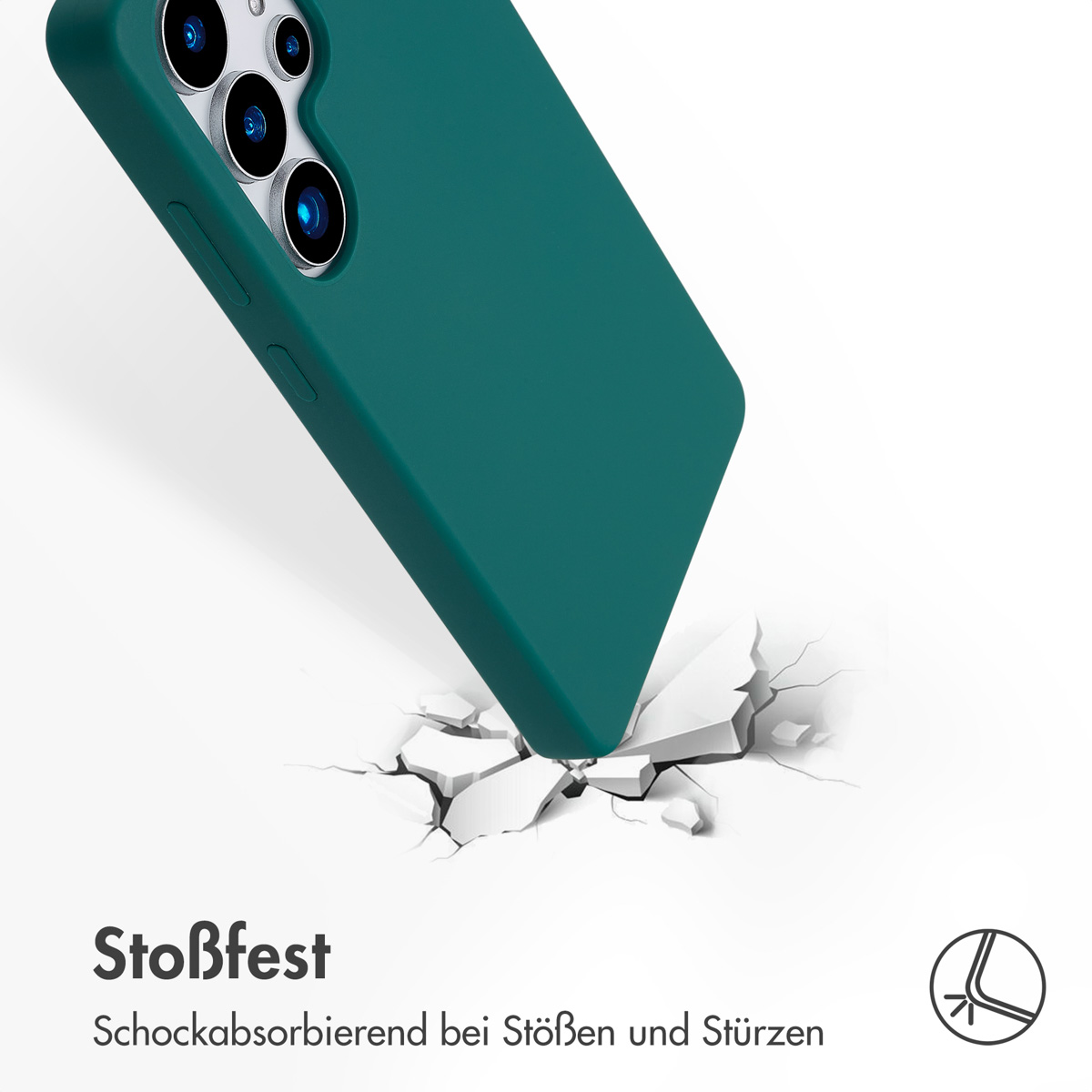 Accezz Liquid Silicone Backcover met MagSafe Samsung Galaxy S25 Ultra - Forest Green - Afbeelding 9
