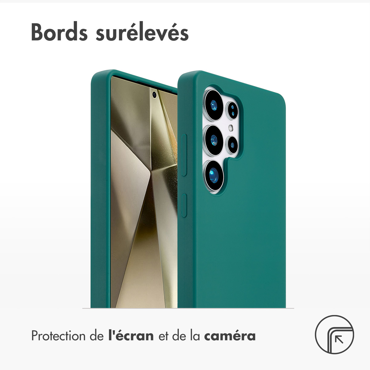 Accezz Liquid Silicone Backcover met MagSafe Samsung Galaxy S25 Ultra - Forest Green - Afbeelding 8