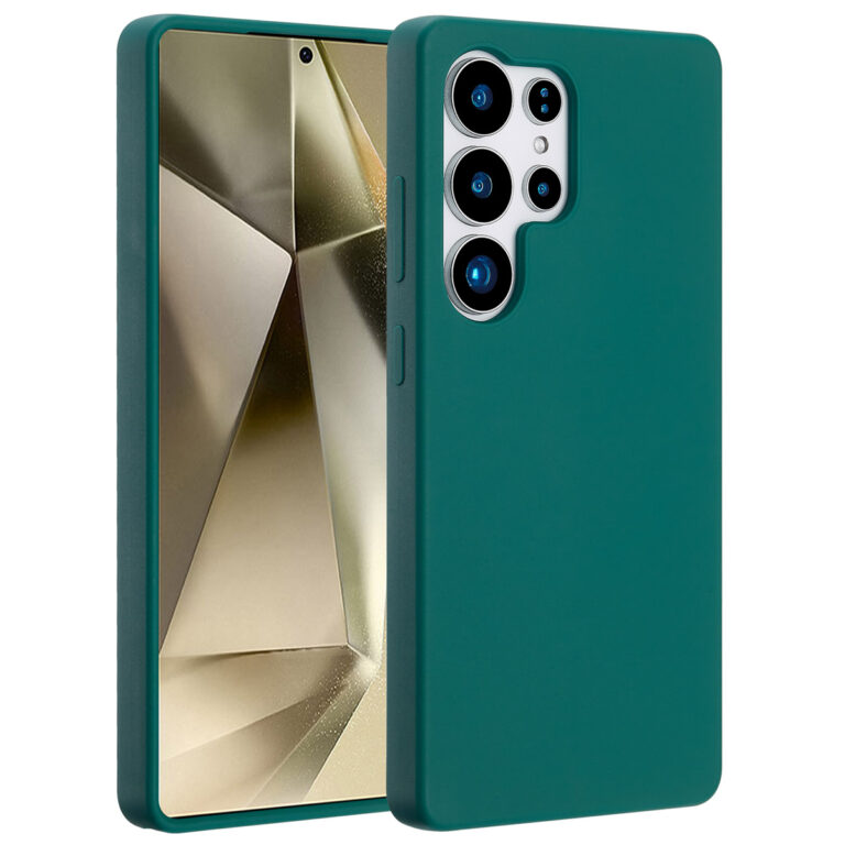 Accezz Liquid Silicone Backcover met MagSafe Samsung Galaxy S25 Ultra - Forest Green - Afbeelding 7