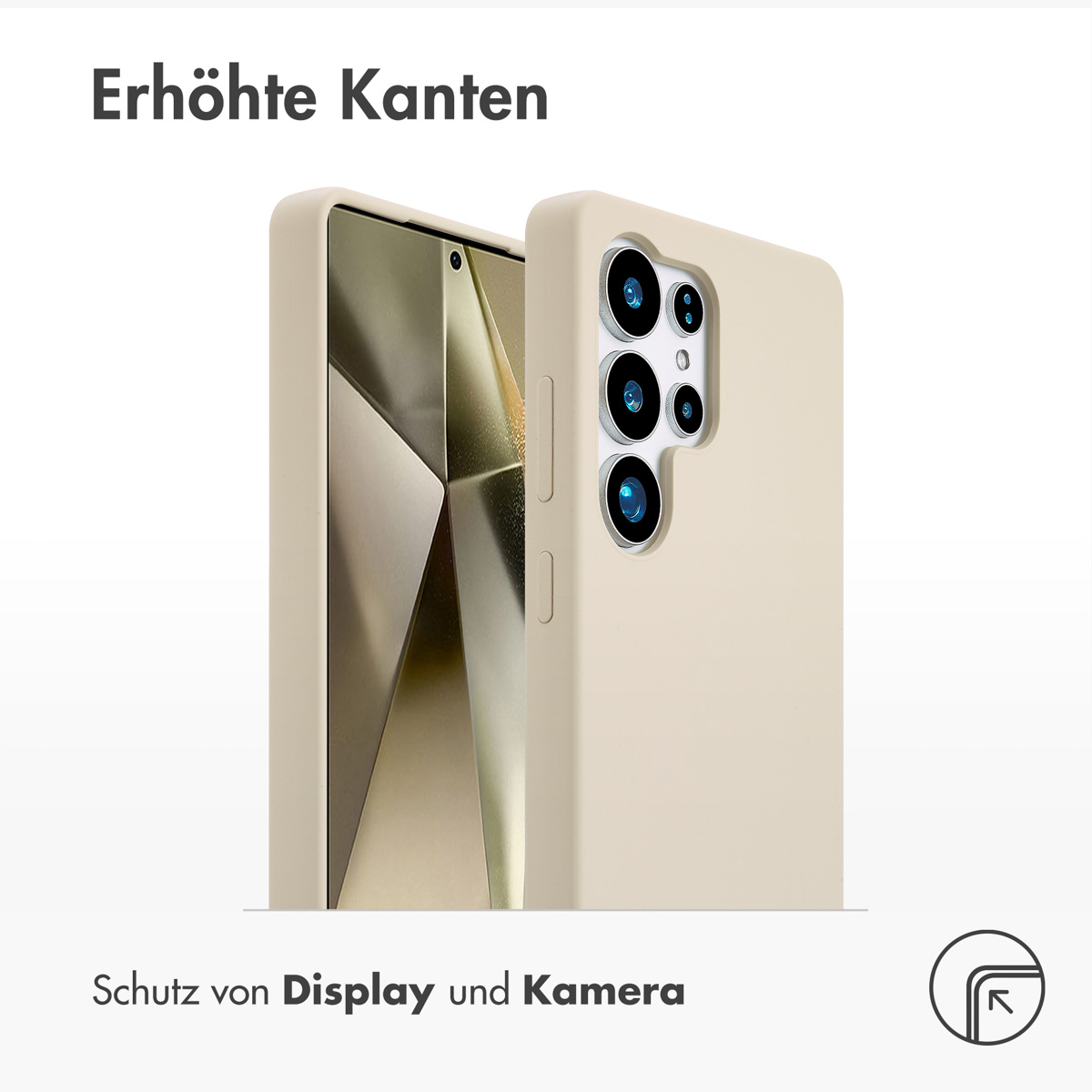 Accezz Liquid Silicone Backcover met MagSafe Samsung Galaxy S25 Ultra - Stone - Afbeelding 8