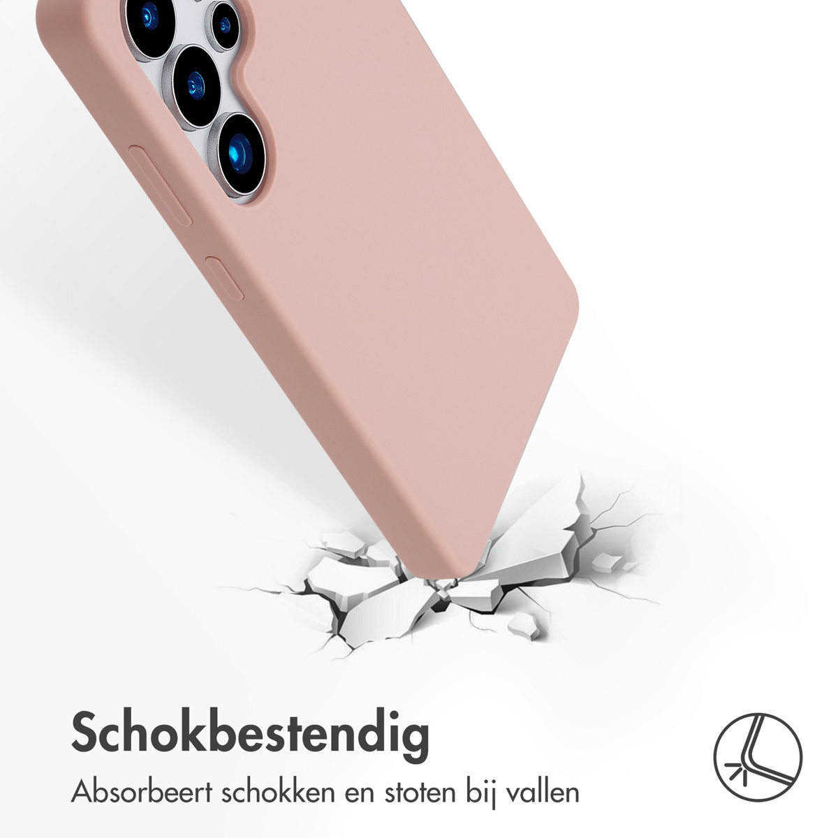 Accezz Liquid Silicone Backcover met MagSafe Samsung Galaxy S25 Ultra - Roze - Afbeelding 3