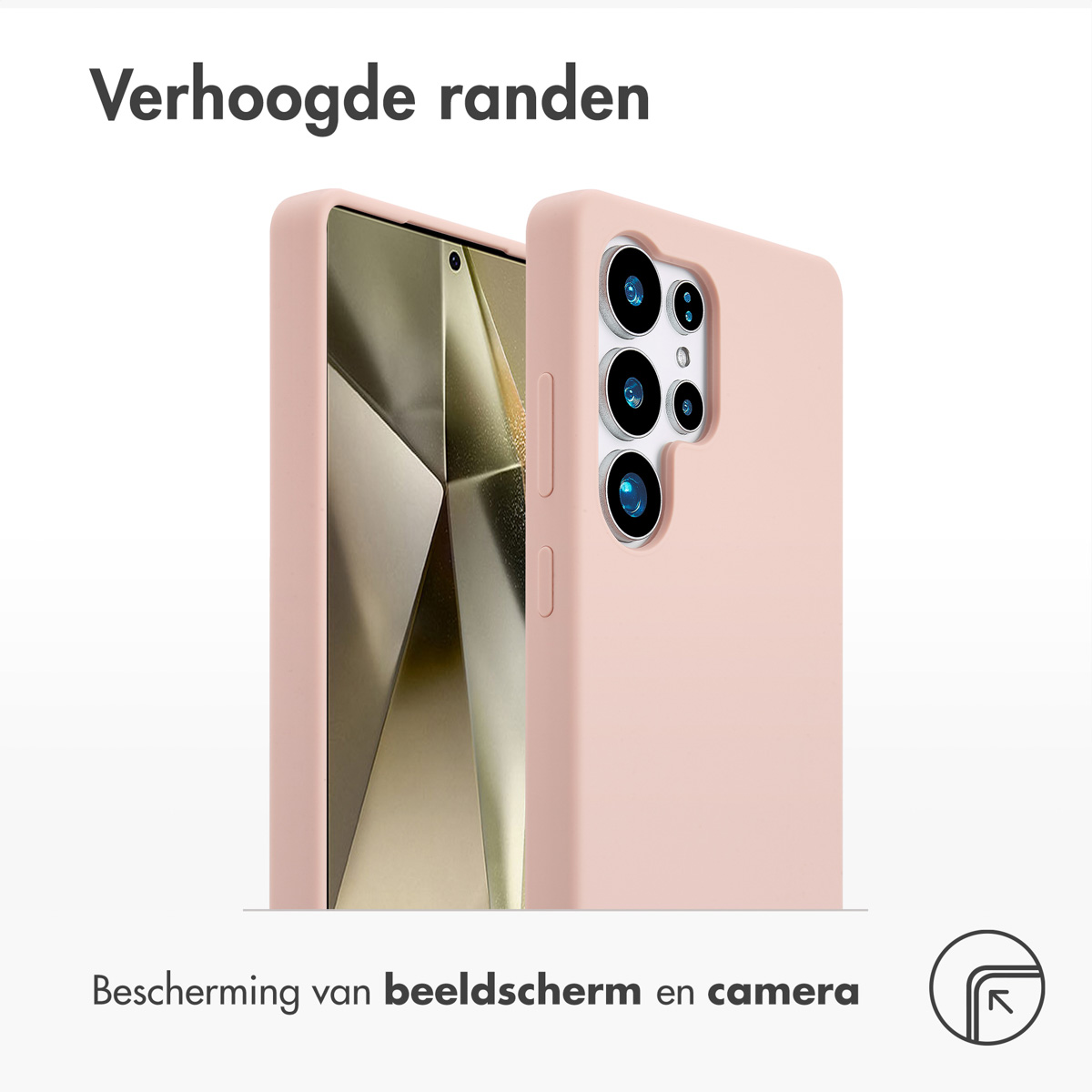 Accezz Liquid Silicone Backcover met MagSafe Samsung Galaxy S25 Ultra - Roze - Afbeelding 2