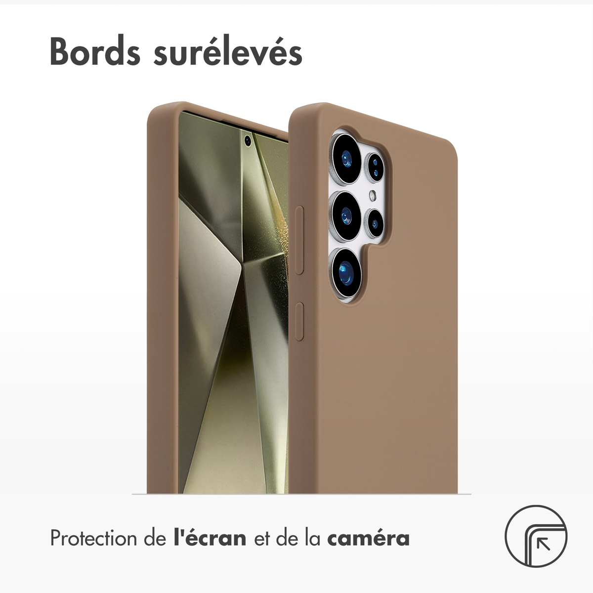 Accezz Liquid Silicone Backcover met MagSafe Samsung Galaxy S25 Ultra - Lichtbruin - Afbeelding 8