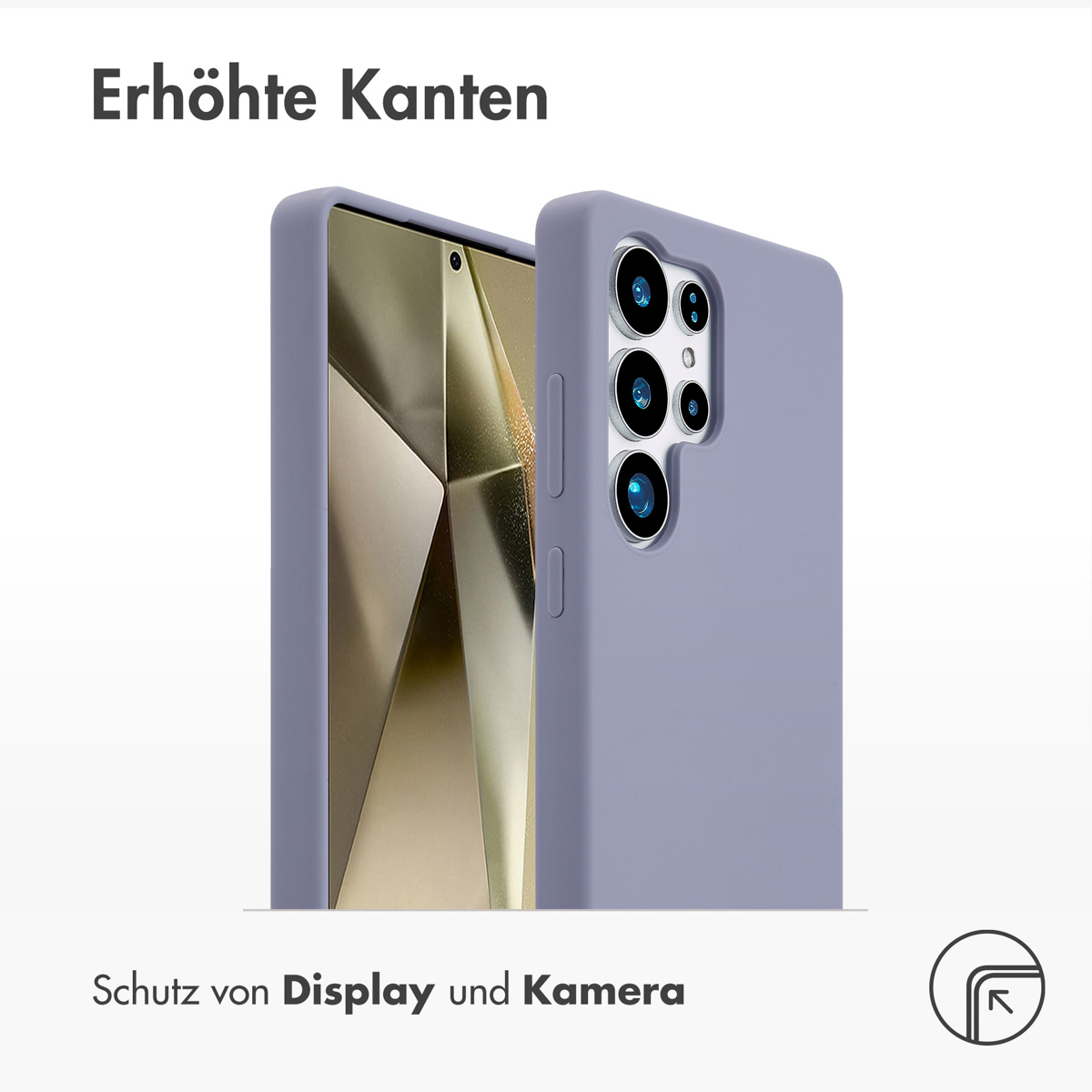 Accezz Liquid Silicone Backcover met MagSafe Samsung Galaxy S25 Ultra - Lavender Gray - Afbeelding 8