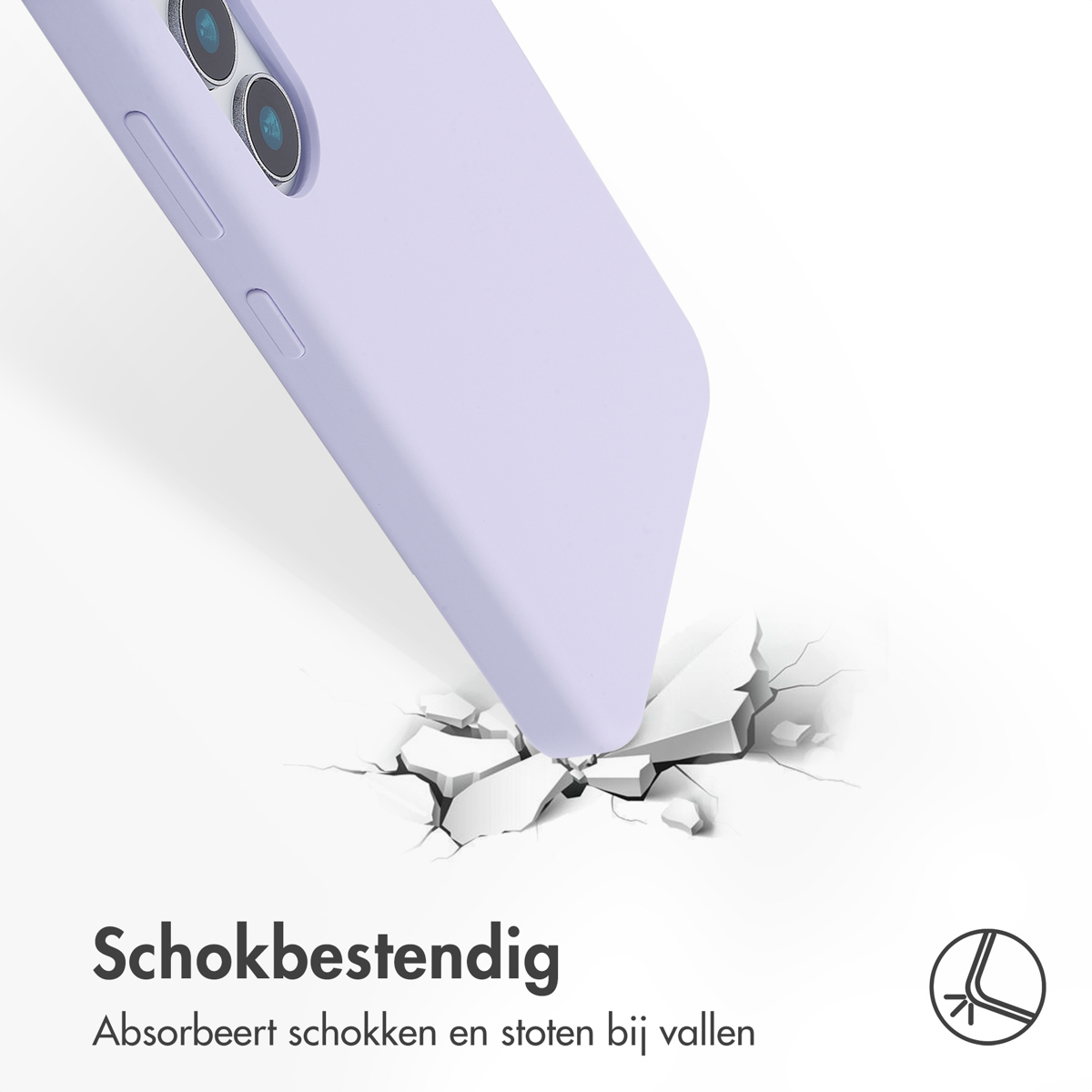 Accezz Liquid Silicone Backcover Samsung Galaxy S25 - Paars - Afbeelding 9