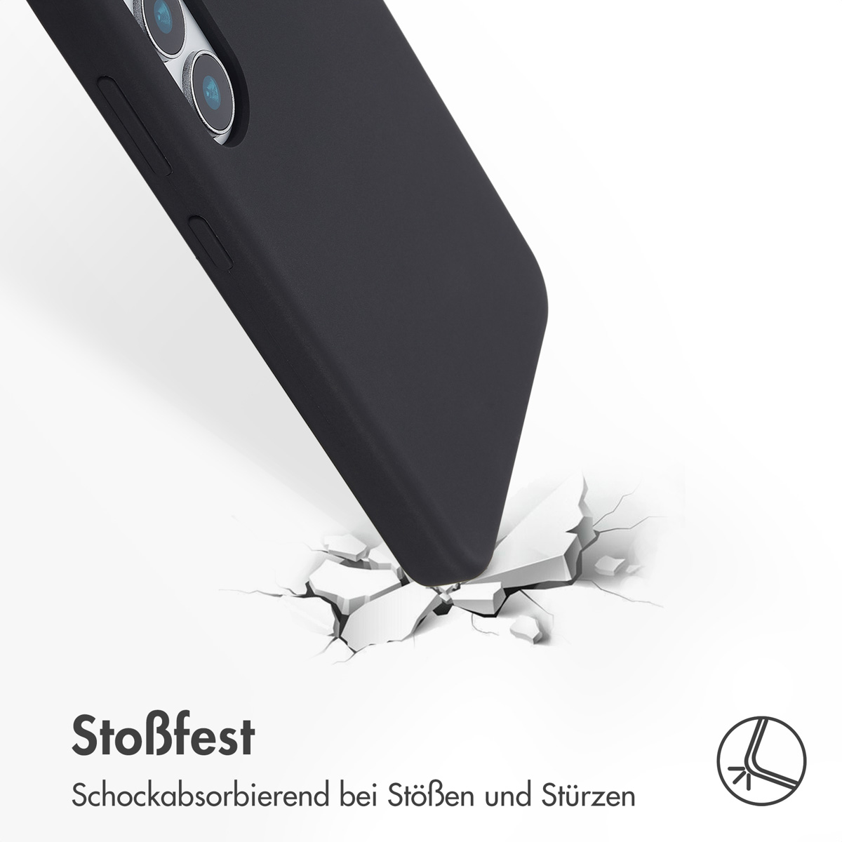 Accezz Liquid Silicone Backcover Samsung Galaxy S25 - Zwart - Afbeelding 10