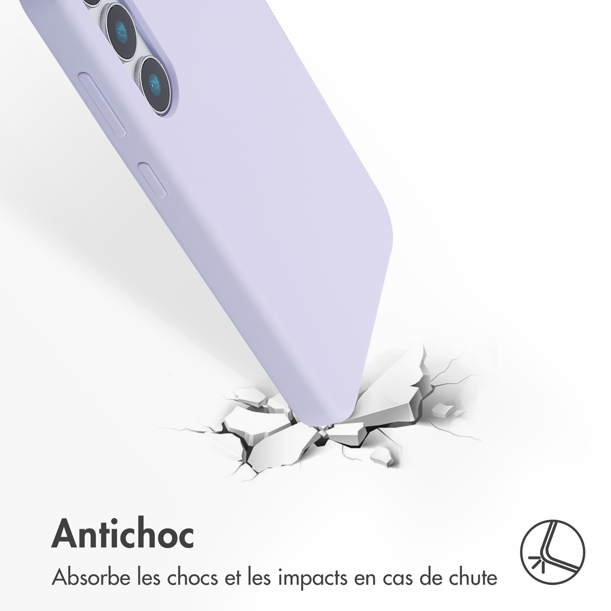 Accezz Liquid Silicone Backcover Samsung Galaxy S25 Plus - Paars - Afbeelding 8