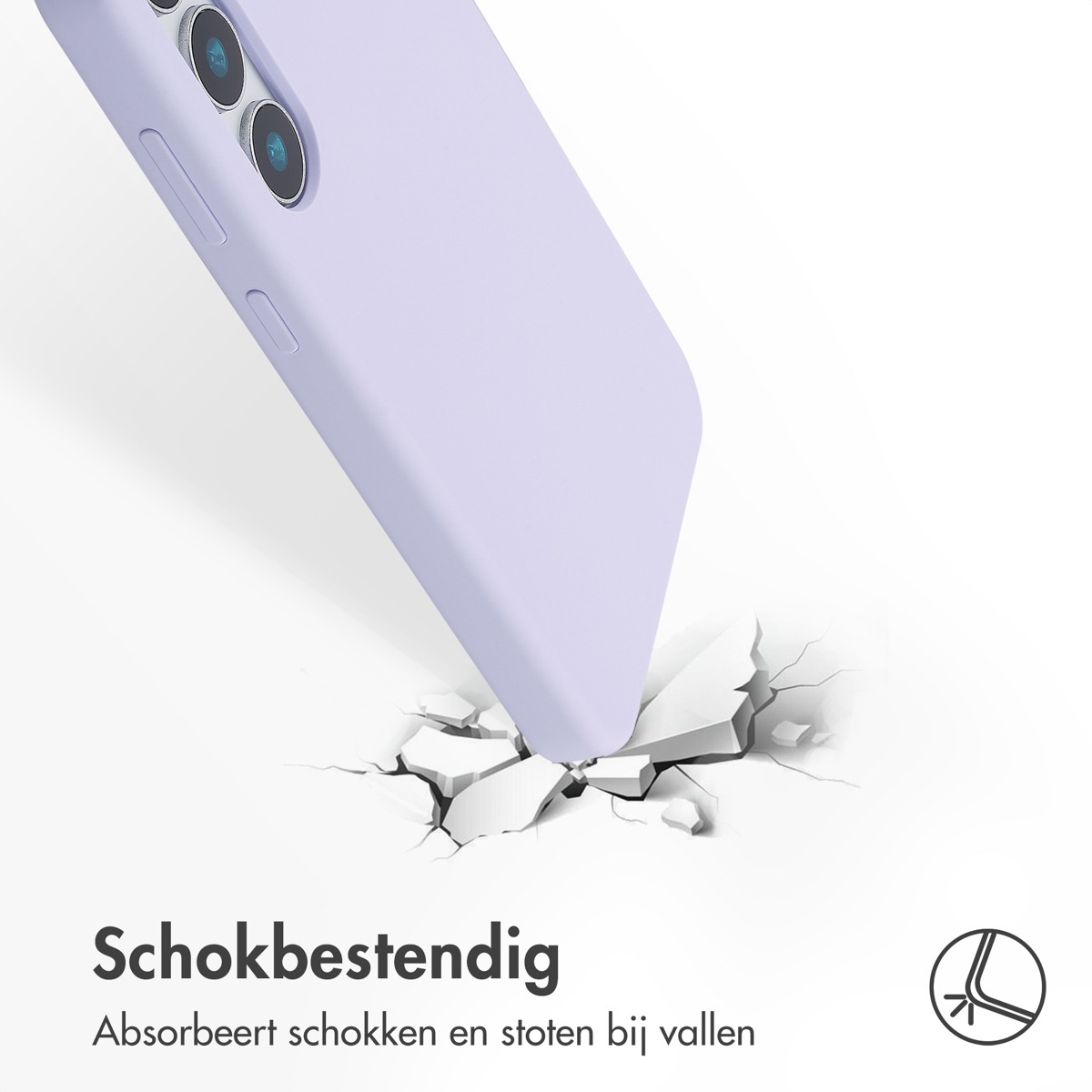 Accezz Liquid Silicone Backcover Samsung Galaxy S25 Plus - Paars - Afbeelding 10