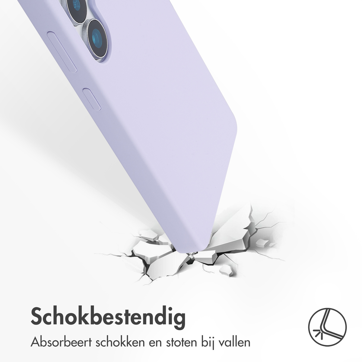 Accezz Liquid Silicone Backcover Samsung Galaxy S25 Ultra - Paars - Afbeelding 10