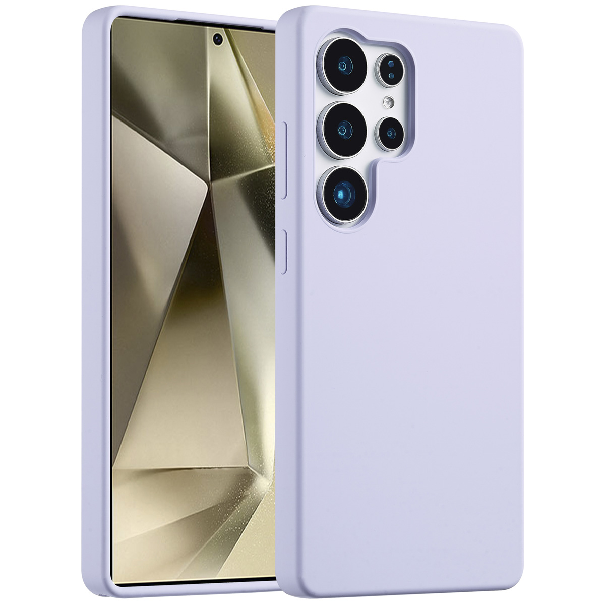 Accezz Liquid Silicone Backcover Samsung Galaxy S25 Ultra - Paars - Afbeelding 3