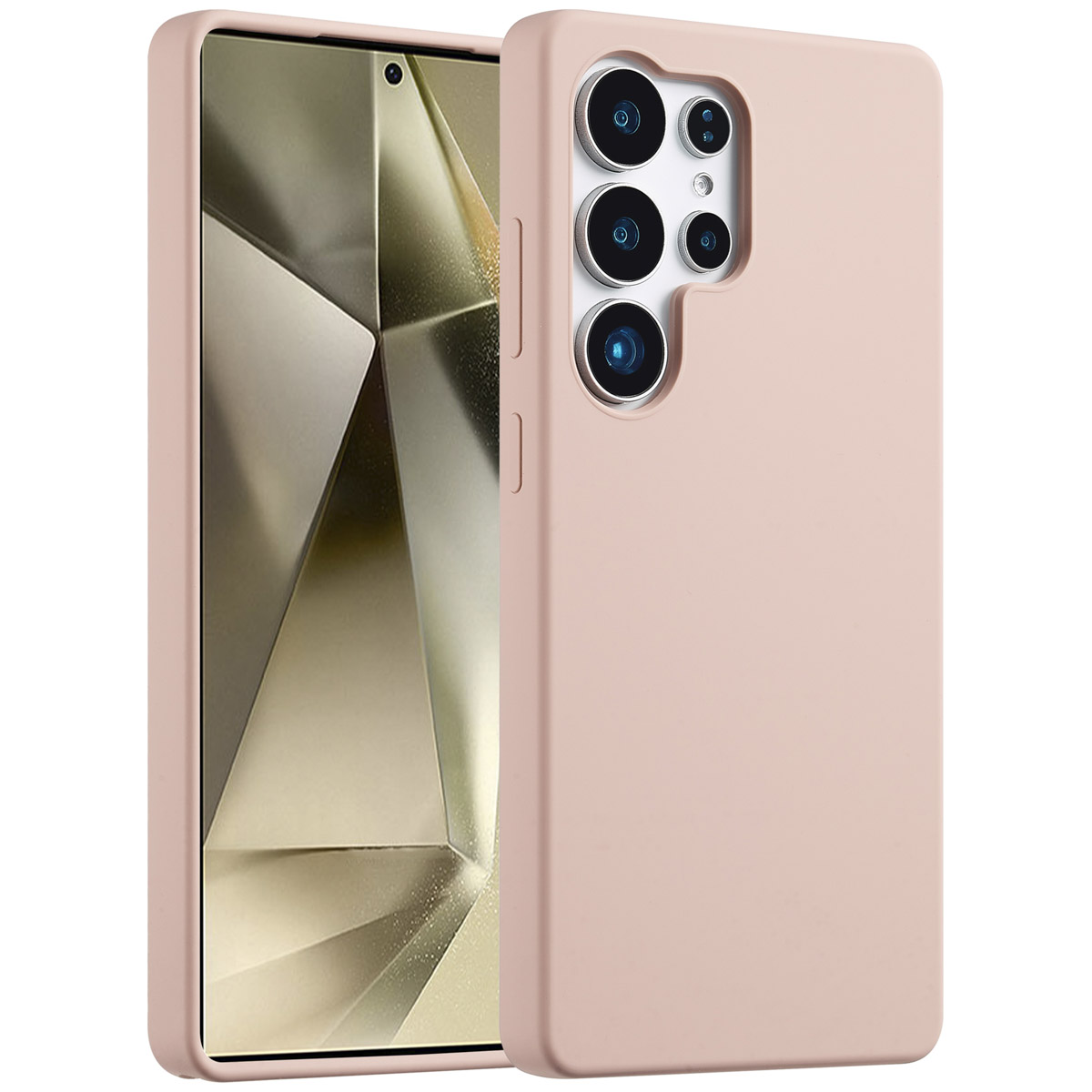 Accezz Liquid Silicone Backcover Samsung Galaxy S25 Ultra - Roze - Afbeelding 2