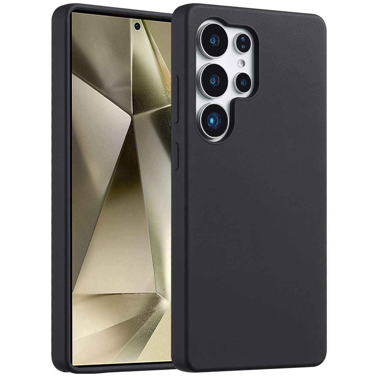 Accezz Liquid Silicone Backcover Samsung Galaxy S25 Ultra - Zwart - Afbeelding 2