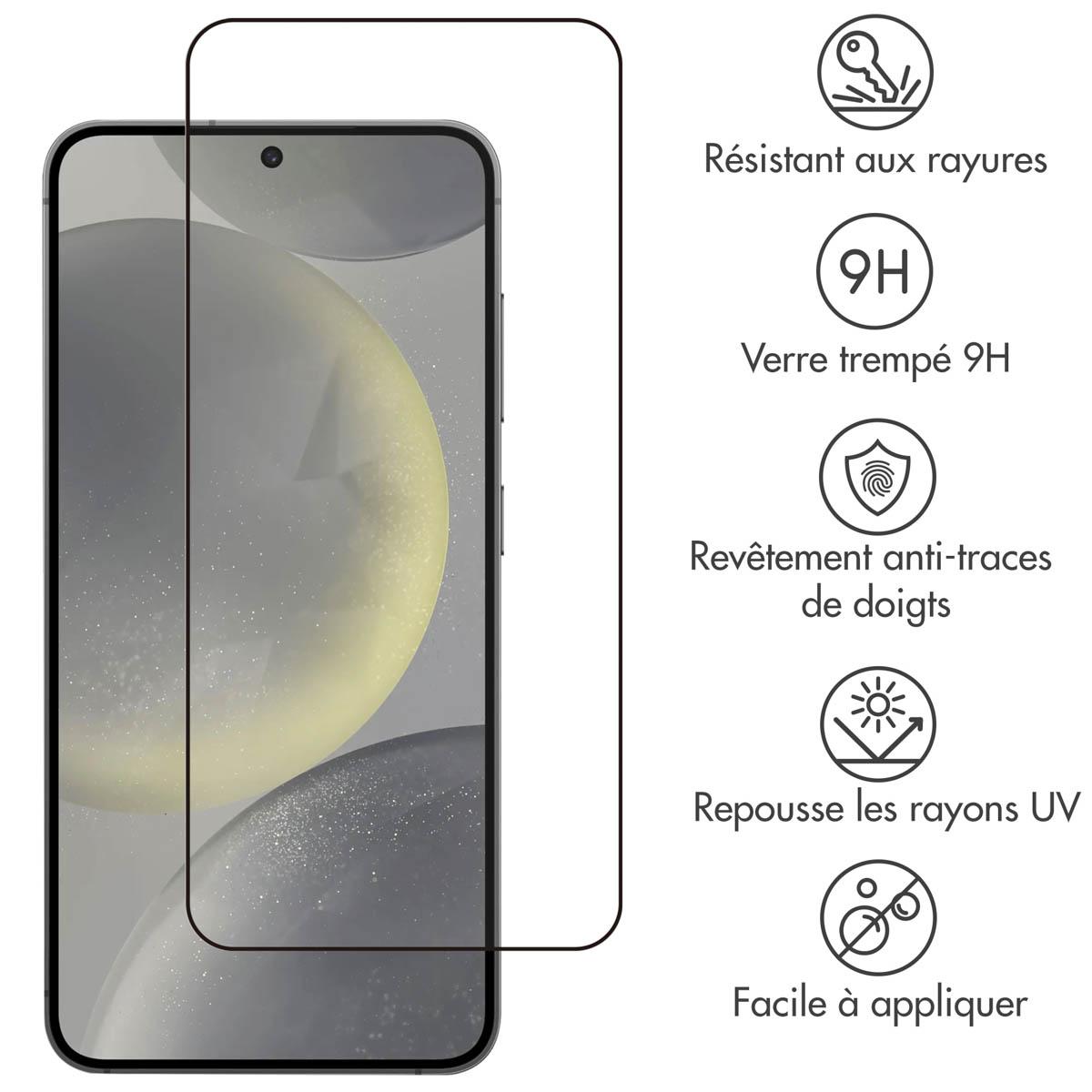 Accezz Gehard Glas Full Cover Screenprotector Samsung Galaxy S24 / S25 - Afbeelding 5