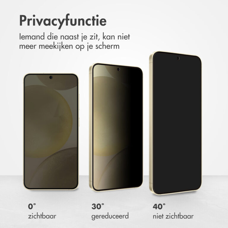 Accezz Gehard Glas Privacy Screenprotector Samsung Galaxy S25 Plus - Afbeelding 8