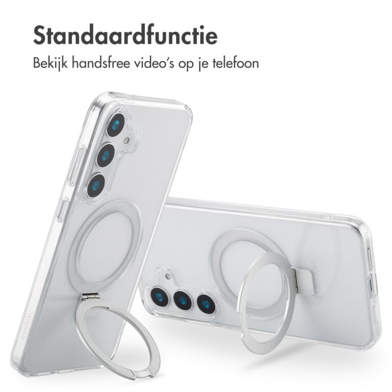 Accezz Ring Stand Backcover met MagSafe Samsung Galaxy S25 Plus - Transparant - Afbeelding 10