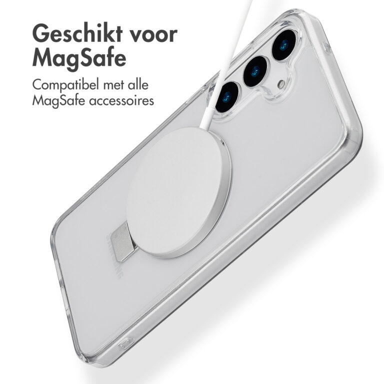 Accezz Ring Stand Backcover met MagSafe Samsung Galaxy S25 Plus - Transparant - Afbeelding 7