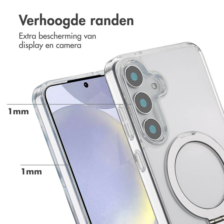 Accezz Ring Stand Backcover met MagSafe Samsung Galaxy S25 Plus - Transparant - Afbeelding 6