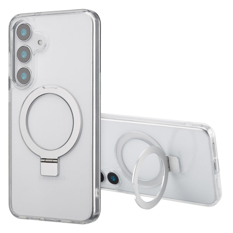 Accezz Ring Stand Backcover met MagSafe Samsung Galaxy S25 Plus - Transparant - Afbeelding 4