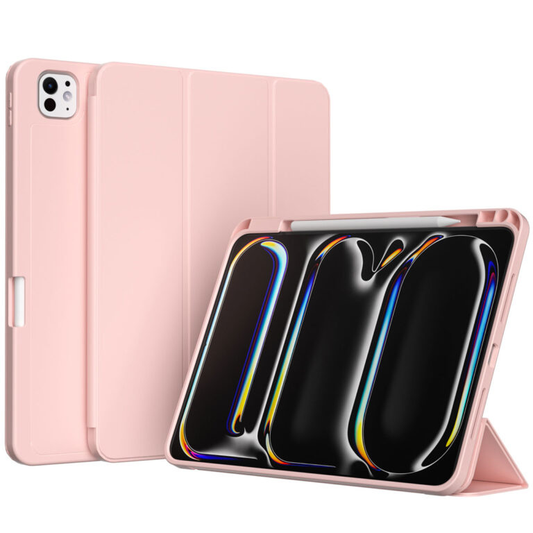 Accezz Smart Silicone Bookcase Apple iPad Pro 11 (2024) M4 - Roze - Afbeelding 10