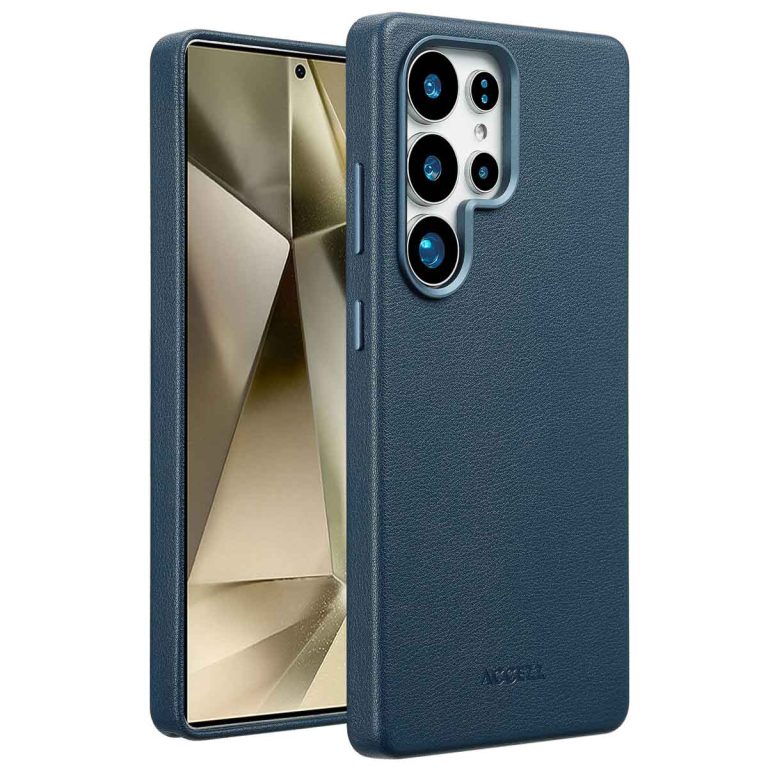 Accezz MagSafe Leather Backcover Samsung Galaxy S25 Ultra - Nightfall Blue - Afbeelding 10