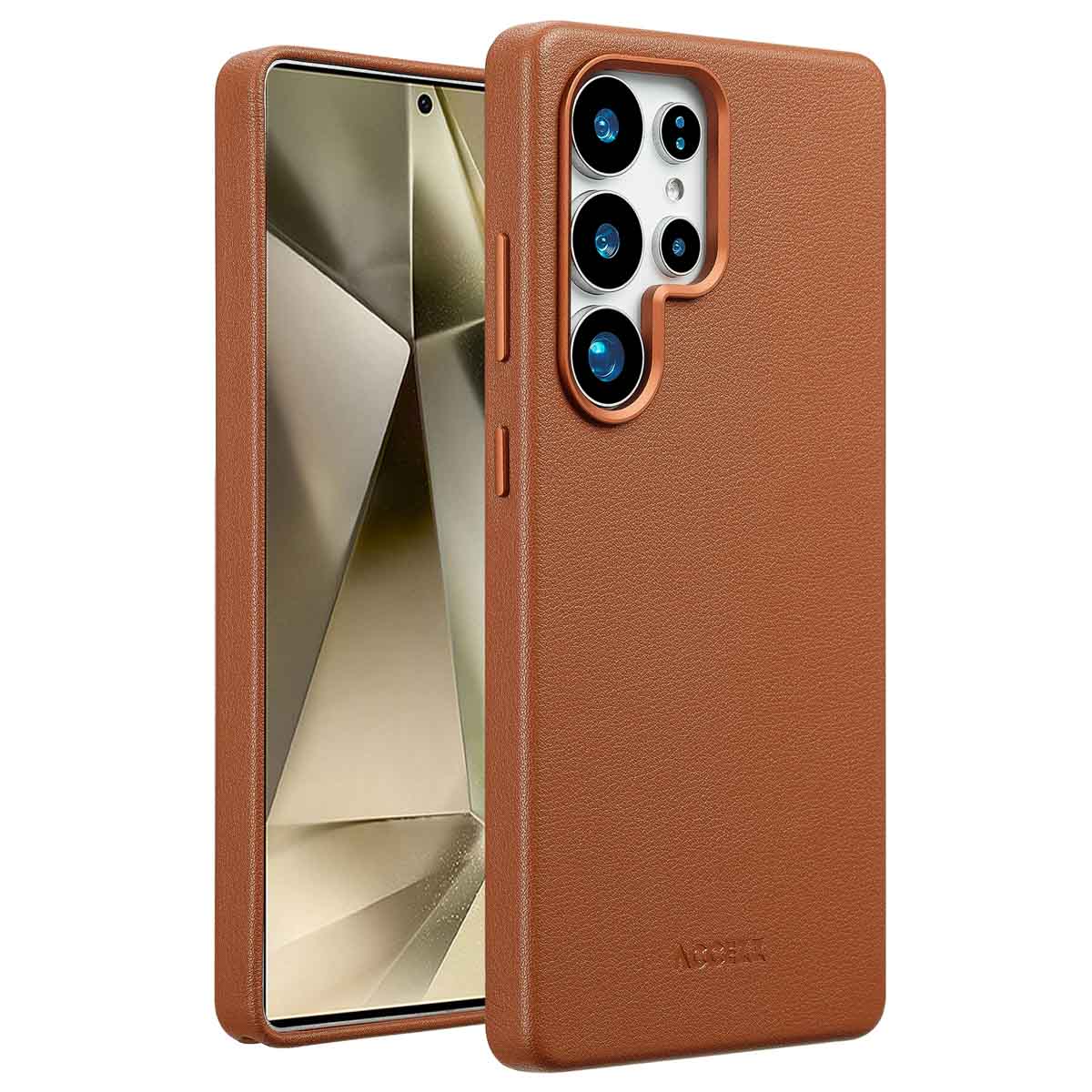 Accezz MagSafe Leather Backcover Samsung Galaxy S25 Ultra – Sienna Brown