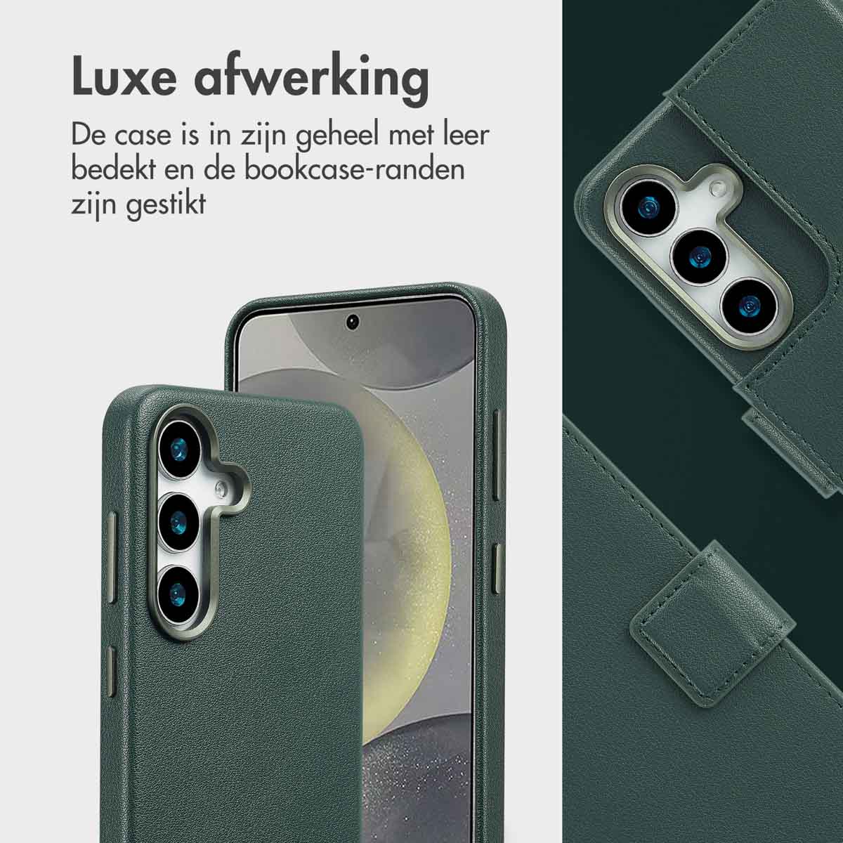 Accezz Leather Bookcase 2-in-1 met MagSafe Samsung Galaxy S25 - Cedar Green - Afbeelding 7