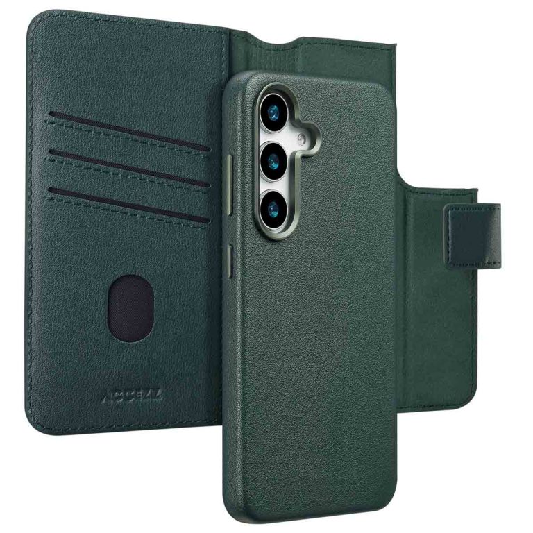 Accezz Leather Bookcase 2-in-1 met MagSafe Samsung Galaxy S25 - Cedar Green - Afbeelding 10