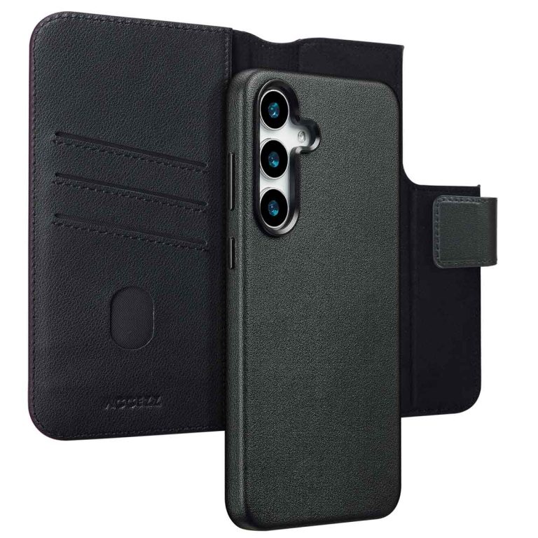 Accezz Leather Bookcase 2-in-1 met MagSafe Samsung Galaxy S25 Plus - Onyx Black - Afbeelding 10