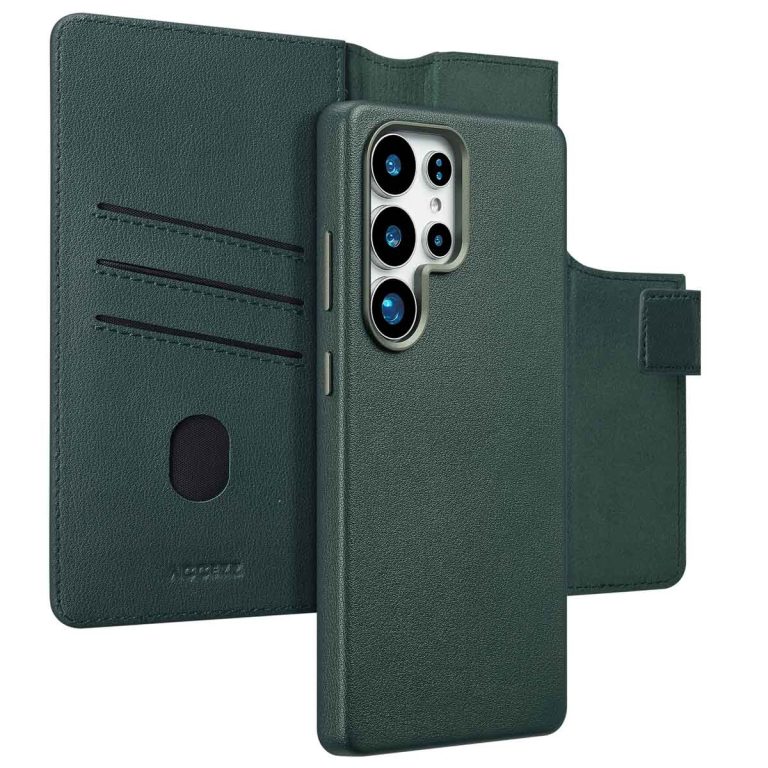 Accezz Leather Bookcase 2-in-1 met MagSafe Samsung Galaxy S25 Ultra - Cedar Green - Afbeelding 10