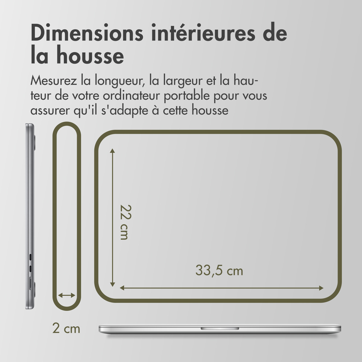 Accezz Basis Laptop hoes 13-14 inch - Laptopsleeve - Zwart - Afbeelding 10