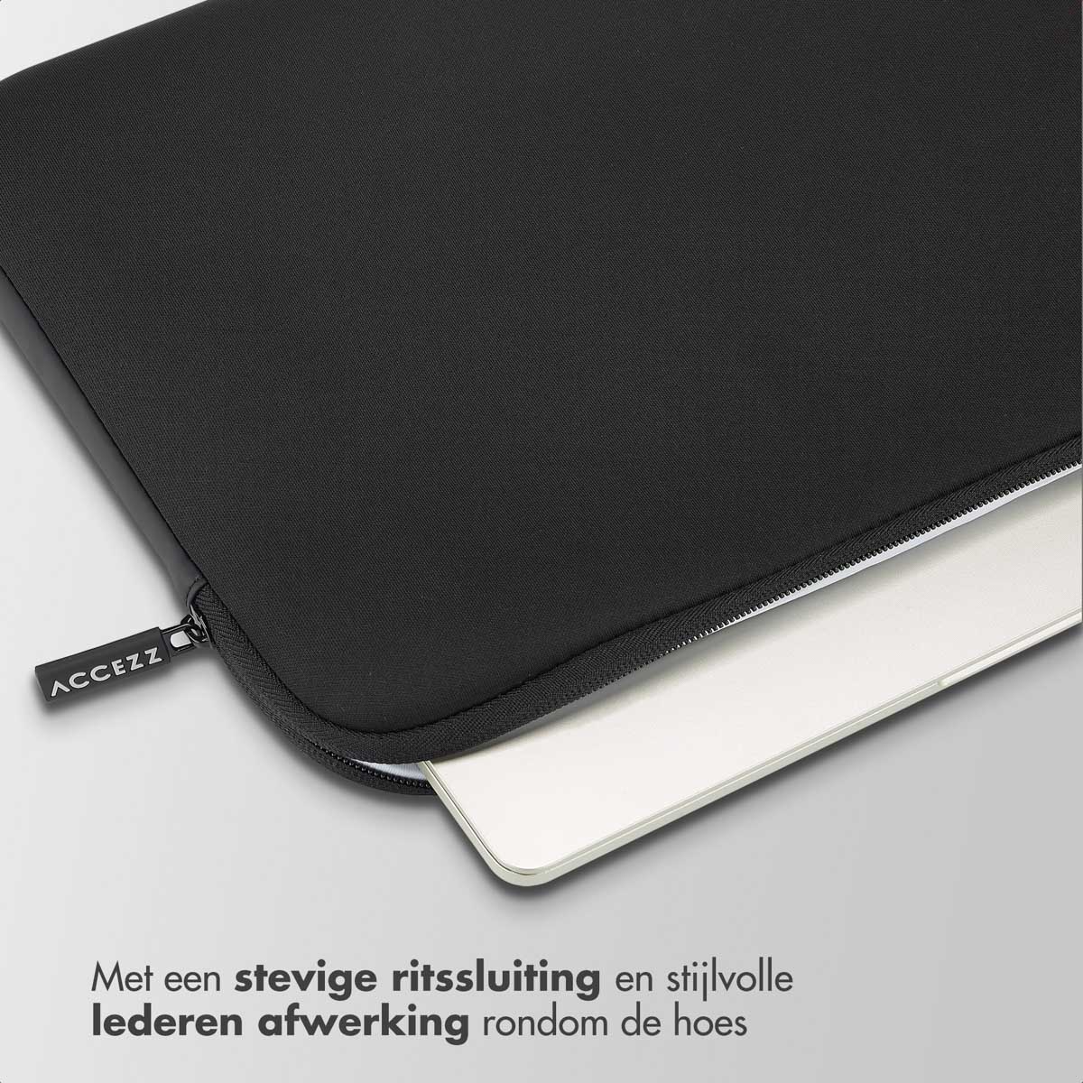 Accezz Basis Laptop hoes 13-14 inch - Laptopsleeve - Zwart - Afbeelding 4