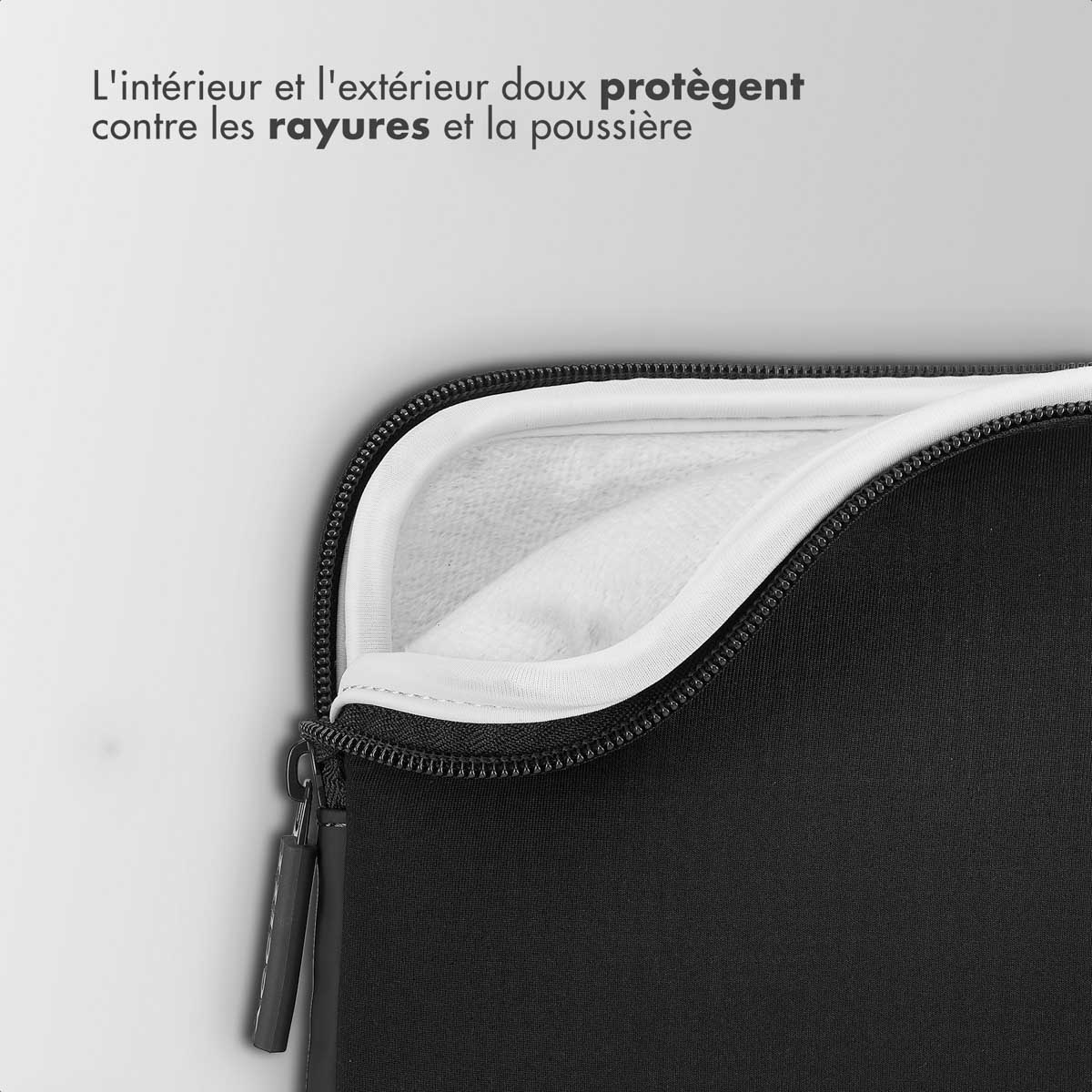 Accezz Basis Laptop hoes 13-14 inch - Laptopsleeve - Zwart - Afbeelding 9