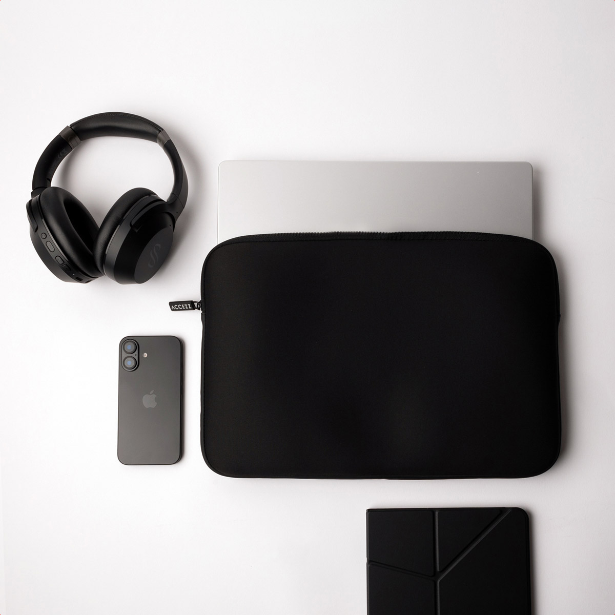 Accezz Basis Laptop hoes 13-14 inch - Laptopsleeve - Zwart - Afbeelding 8