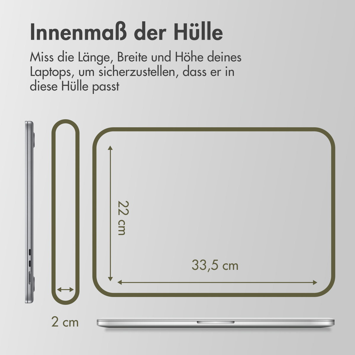 Accezz Basis Laptop hoes 13-14 inch - Laptopsleeve - Blauw - Afbeelding 10