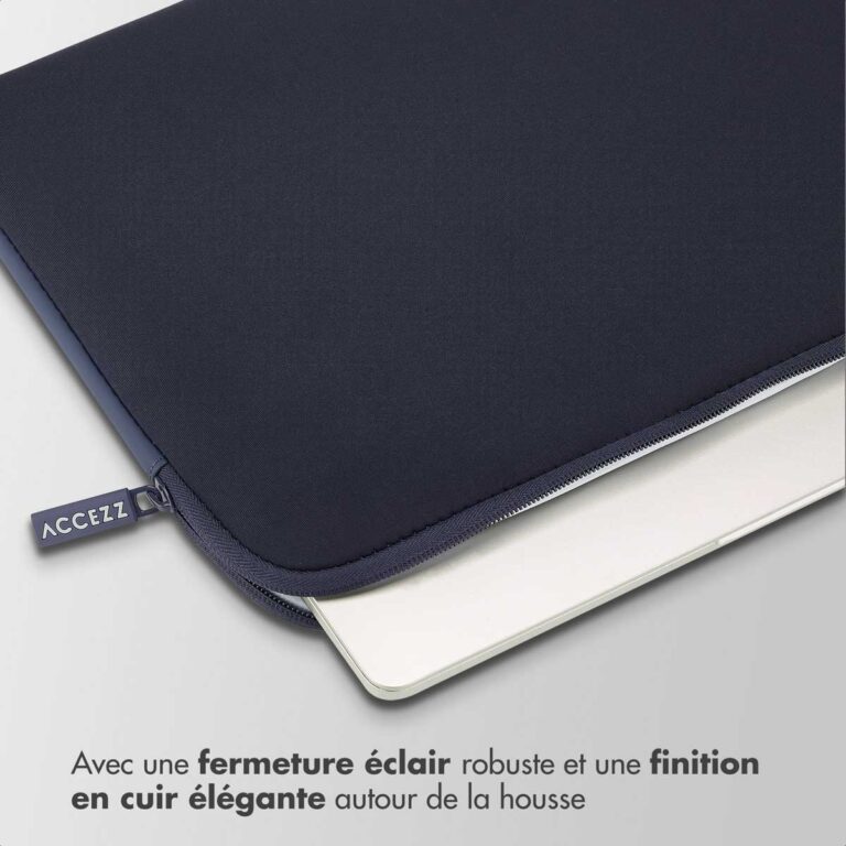 Accezz Basis Laptop hoes 13-14 inch - Laptopsleeve - Blauw - Afbeelding 10