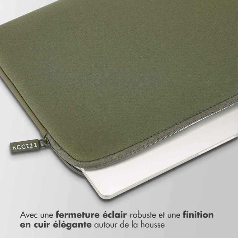 Accezz Basis Laptop hoes 13-14 inch - Laptopsleeve - Groen - Afbeelding 10