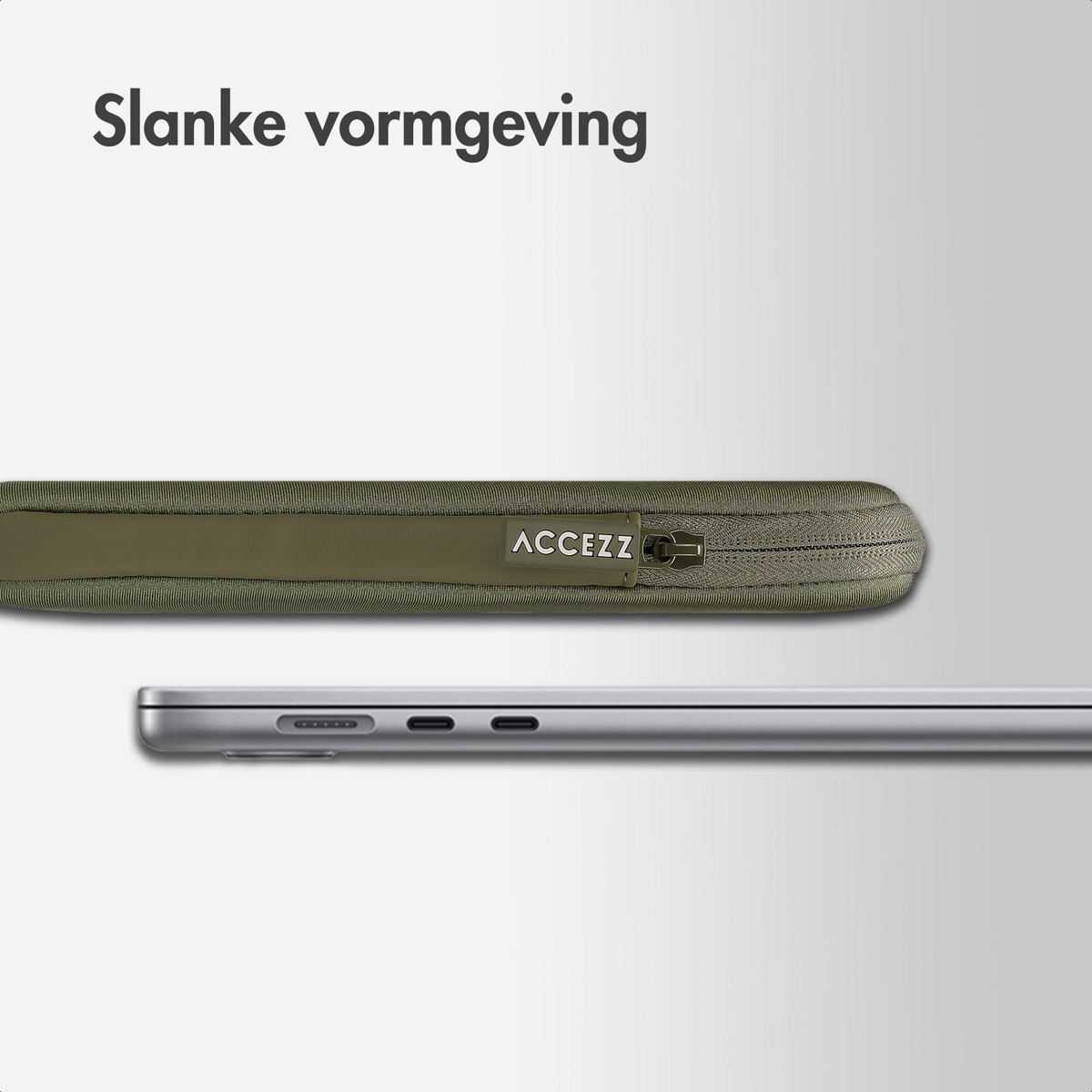 Accezz Basis Laptop hoes 13-14 inch – Laptopsleeve – Groen