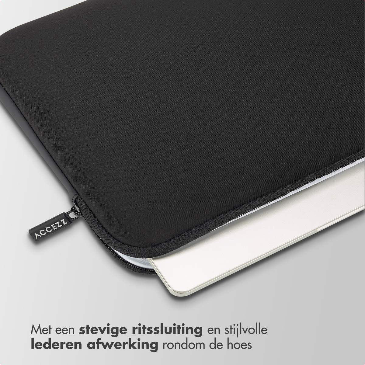 Accezz Basis Laptop hoes 15-16 inch - Laptopsleeve - Zwart - Afbeelding 9