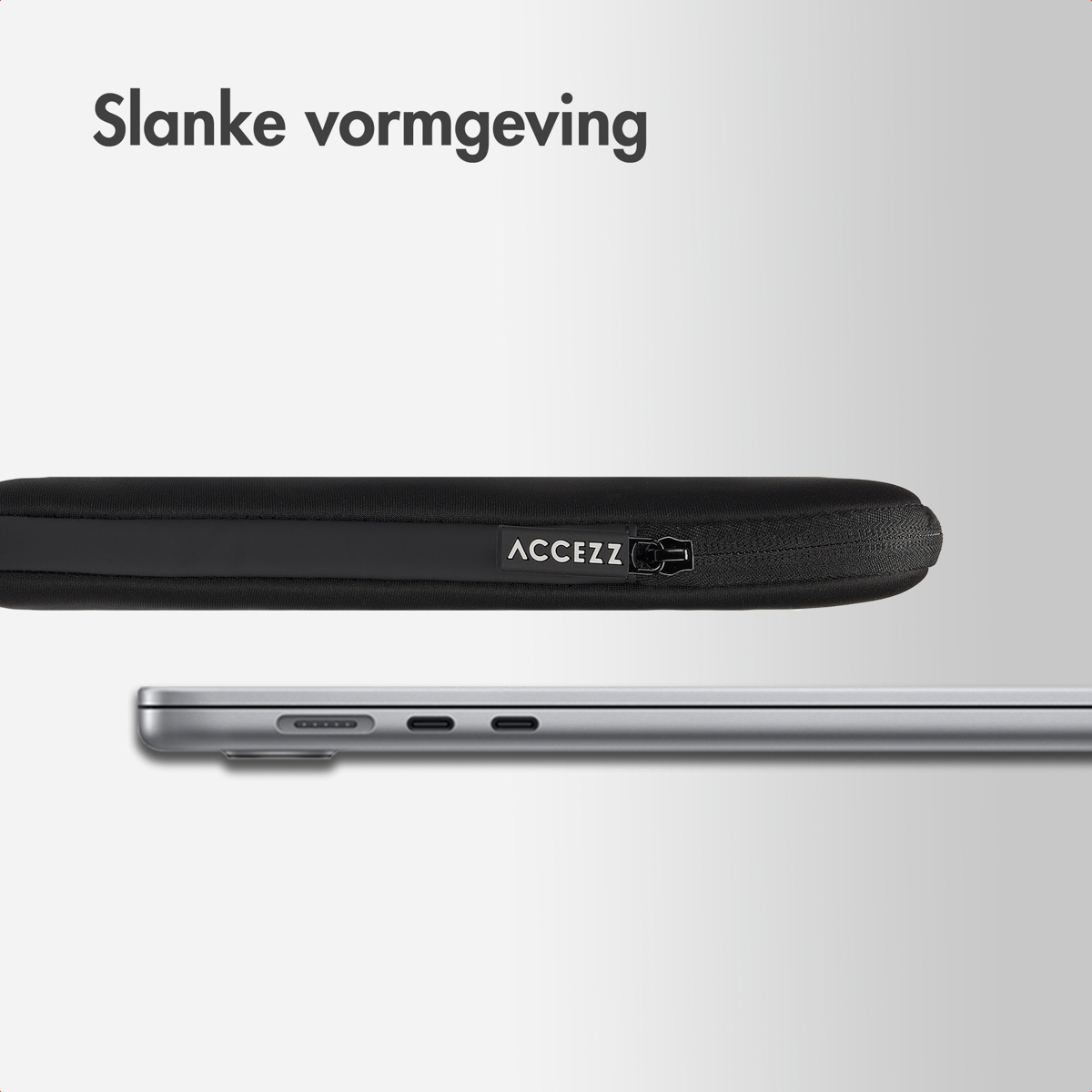 Accezz Basis Laptop hoes 15-16 inch - Laptopsleeve - Zwart - Afbeelding 6