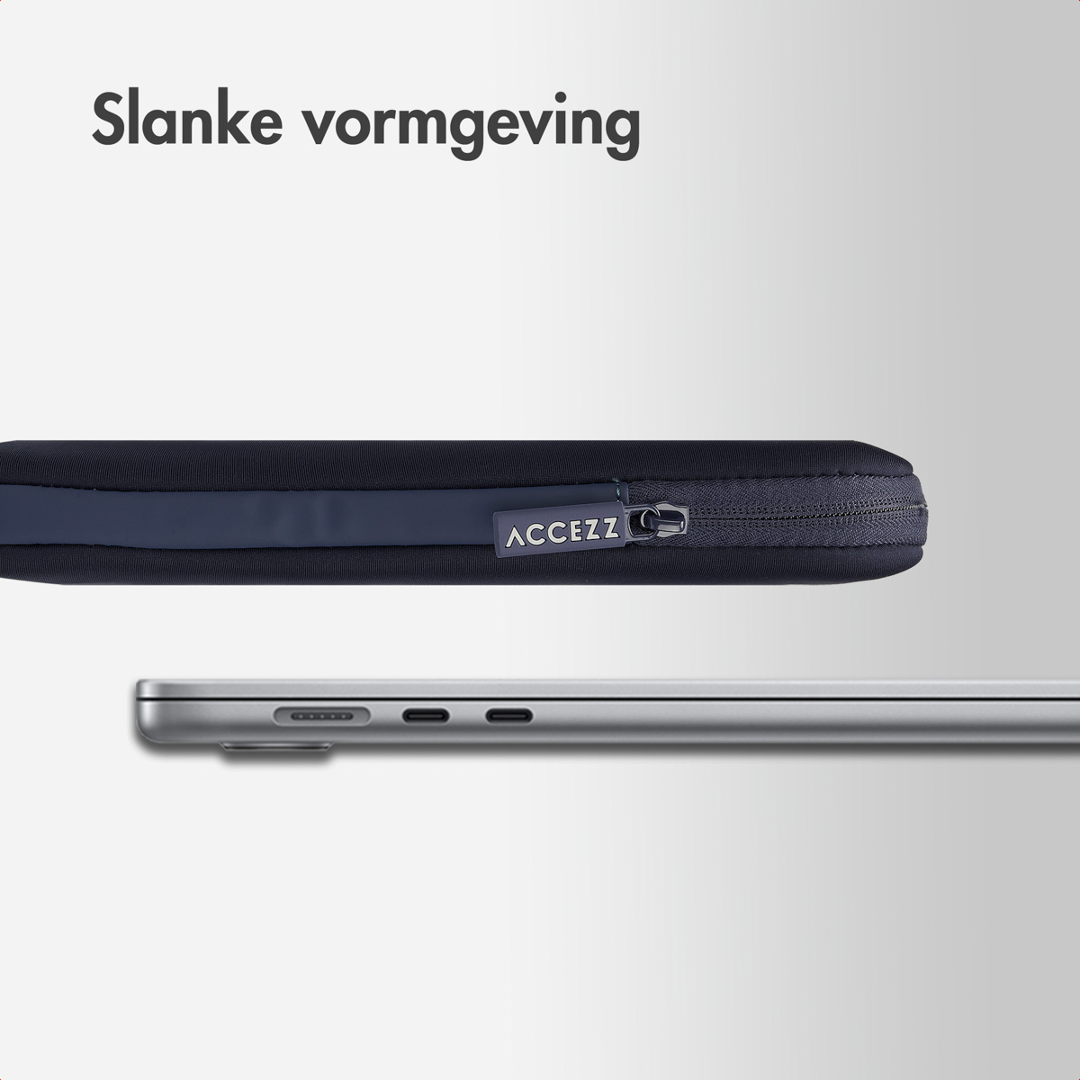 Accezz Basis Laptop hoes 15-16 inch – Laptopsleeve – Blauw