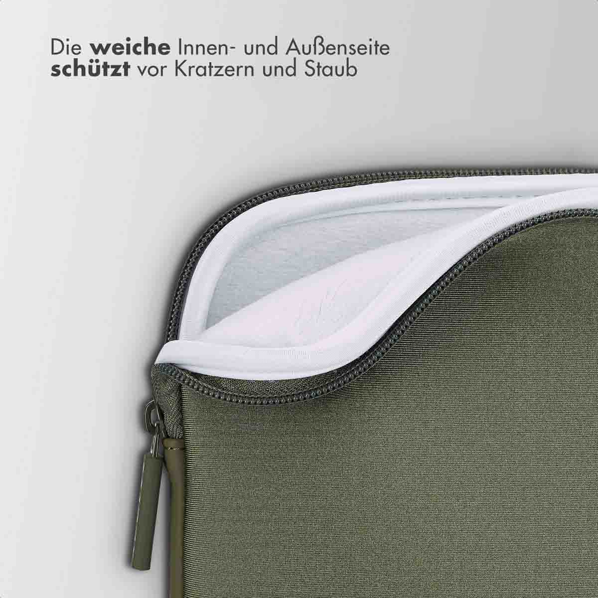 Accezz Basis Laptop hoes 15-16 inch - Laptopsleeve - Groen - Afbeelding 6