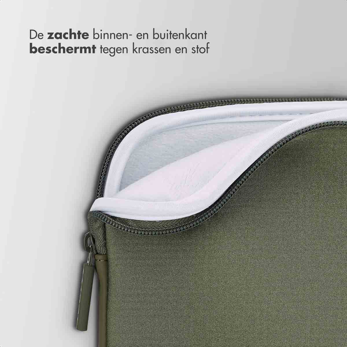 Accezz Basis Laptop hoes 15-16 inch - Laptopsleeve - Groen - Afbeelding 5