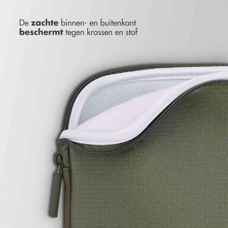 Accezz Basis Laptop hoes 15-16 inch - Laptopsleeve - Groen - Afbeelding 3