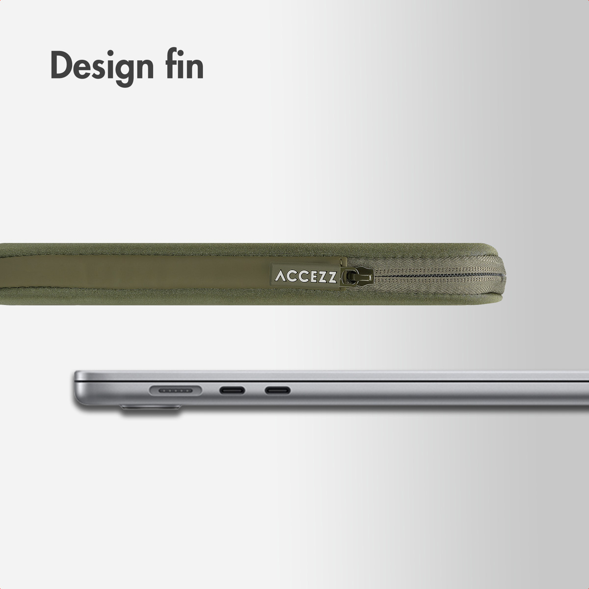 Accezz Basis Laptop hoes 15-16 inch - Laptopsleeve - Groen - Afbeelding 7