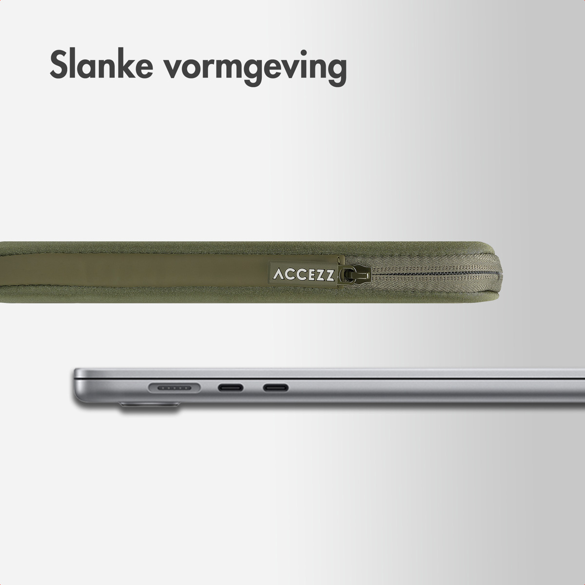 Accezz Basis Laptop hoes 15-16 inch – Laptopsleeve – Groen