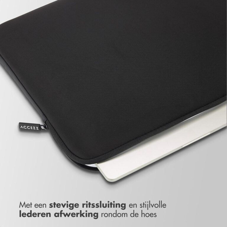 Accezz Basis Laptop hoes 17 inch - Laptopsleeve - Zwart - Afbeelding 4