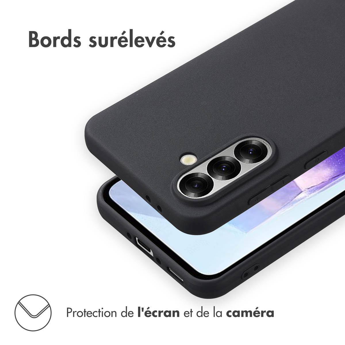 Accezz Color Backcover Samsung Galaxy A36 - Zwart - Afbeelding 6